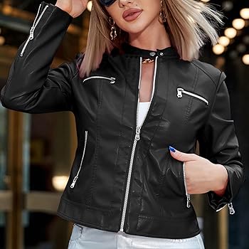 Chaqueta cuero sintético